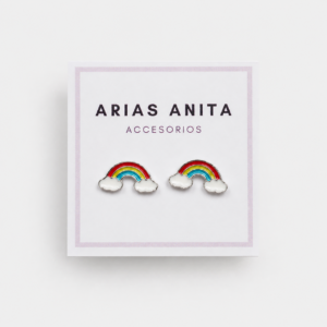 Aros Arcoiris con forma de arcoíris y aro de acero quirúrgico