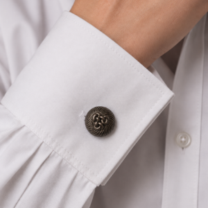 Tapa botón dorado de 2 cm para camisas