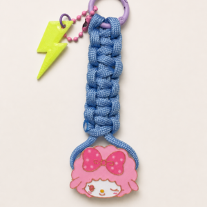 charm My Sweet Piano celeste tejido artesanal para cartera y mochila
