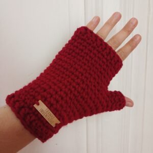Mitones tejidos a mano