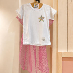 Remera con capa Princesa Talle 4