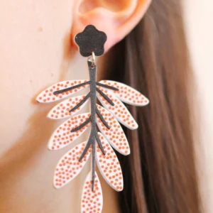 Aro Helechos (blanco, cobre y negro)