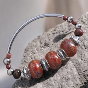 P10 Pulsera cerámica pintada
