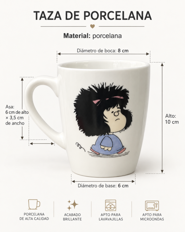 Taza porcelana Mafalda
