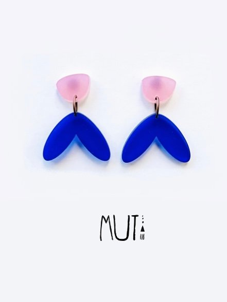 Aros Krila (Azul con rosa)