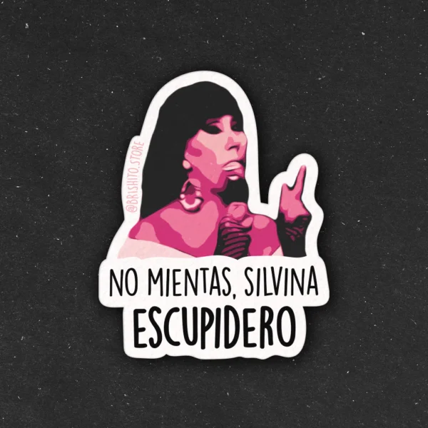 Sticker Moria - No mientas, Silvina Escupidero