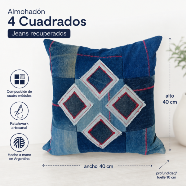 Almohadón 4 Cuadrados