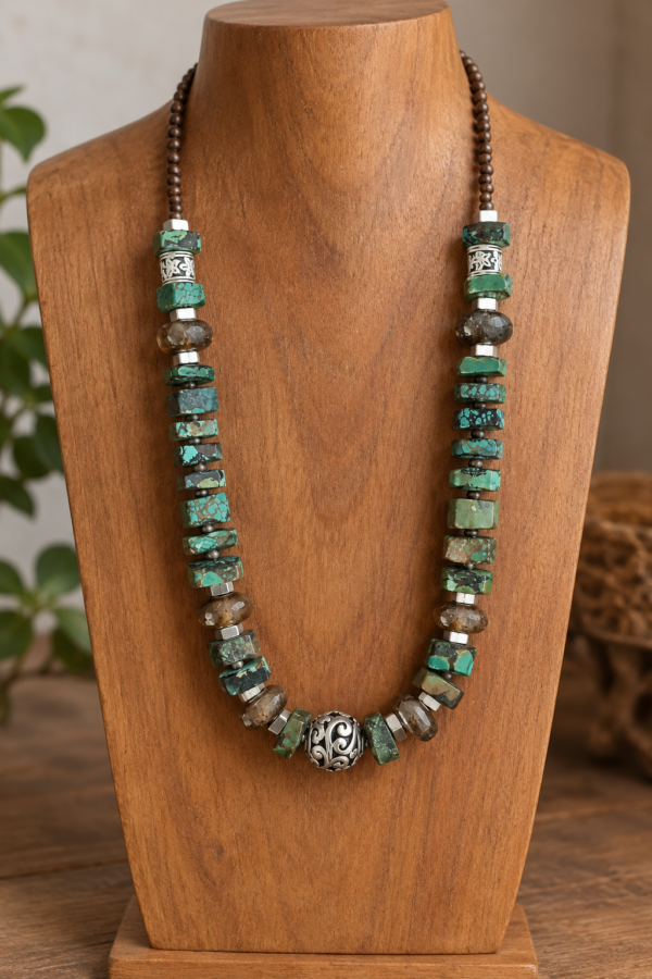 Collar Turquesa africana