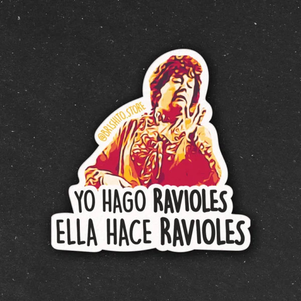 Sticker - Yo hago ravioles, ella hace ravioles