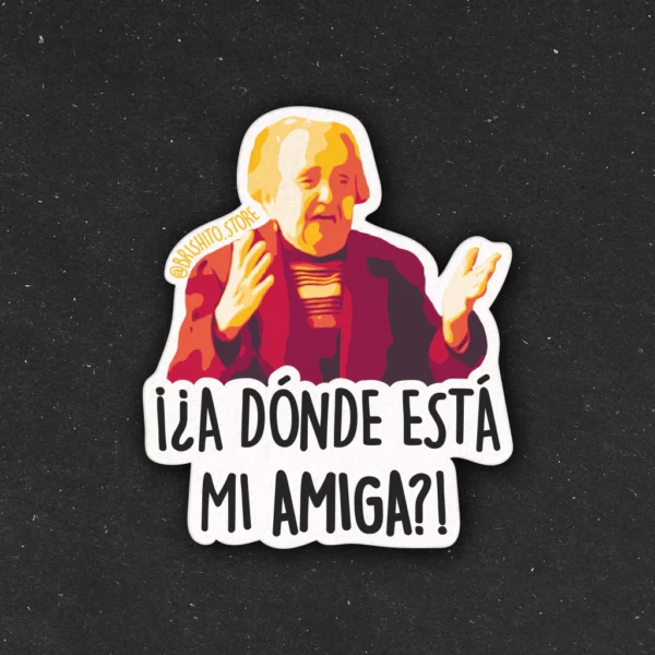Sticker - ¿A dónde está mi amiga?