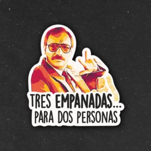 Sticker - Tres empanadas... para dos personas
