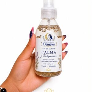 Spray áurico Calma ritualizado con aroma de lavanda y manzanilla