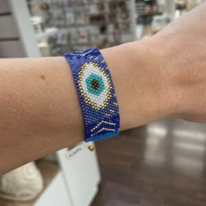 Pulsera de mostacillas Miyuki Azules hecha a mano