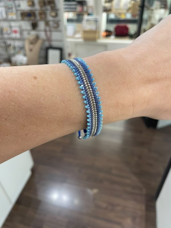 Pulsera espiga azúl