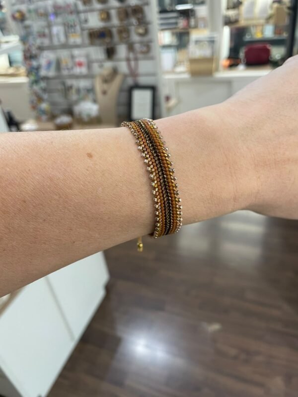 Pulsera espiga marrón