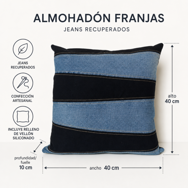 Almohadón Franjas